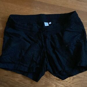 Maternity linen, cotton, black shorts, large